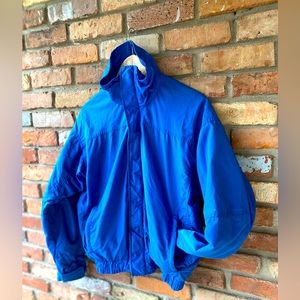 Vintage 80s-90s Windbreaker Blue Jacket, Adult Size Small